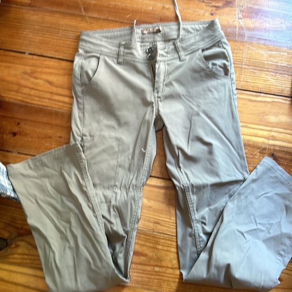 Prana Halle Pants. Tan/khaki color. - Picture 2 of 3